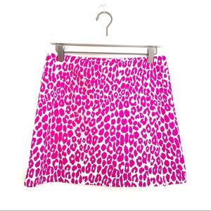 Jude Connally Skort Skirt Tennis Golf Jude Cloth Leopard Cheetah Print Sz Small